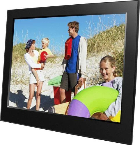 Braun Phototechnik DigiFrame 8slim Digitaler Bilderrahmen in Schwarz mit 8 Zoll Display, Full-HD-Video-Funktion und IR-Fernbedienung, B/H: 20 x 13 cm - Bild 1