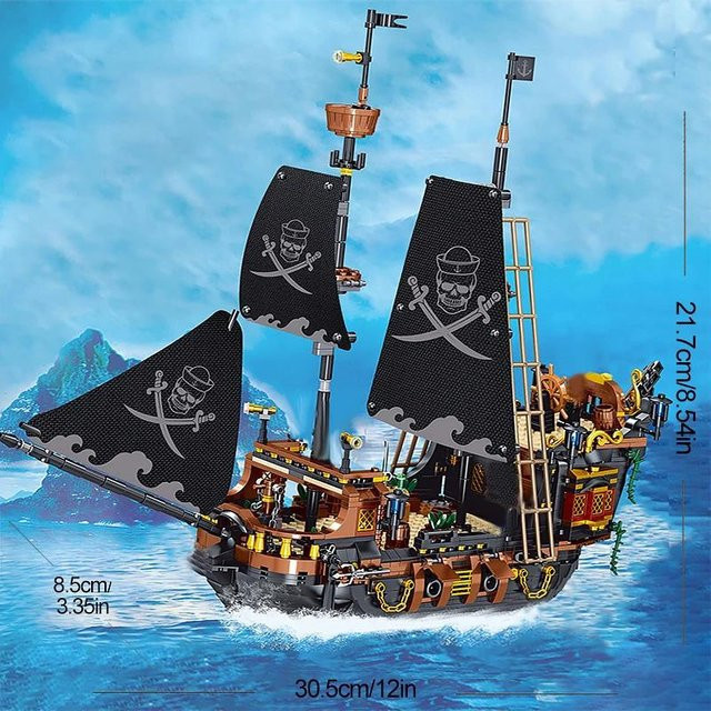 Wucifang Bags Piratenschiff Bausteine Modell, ab 6 Jahren - Bild 1