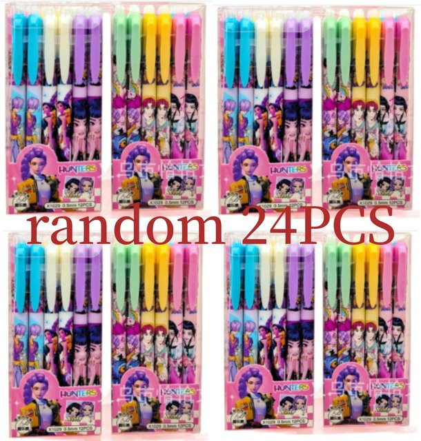 Yiran toy 1 Kpop Dämonenjäger Radierbarer Gelstift mit schwarzer Tinte, 0,5 mm, nachfüllbar - Bild 1