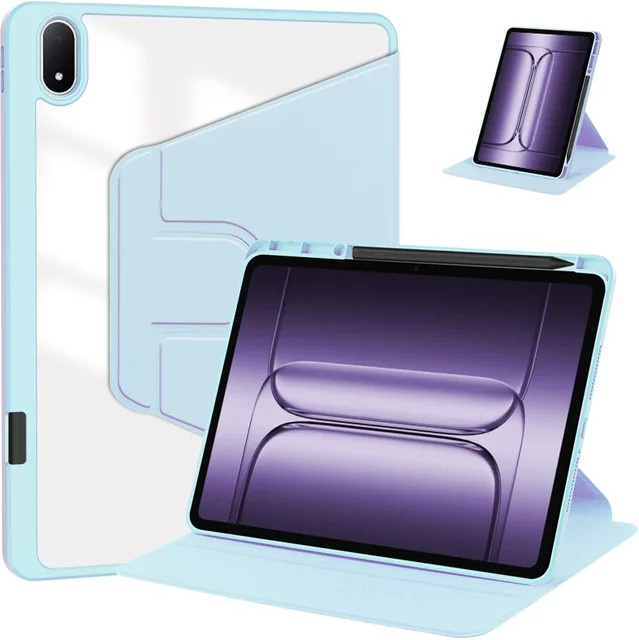 360 Grad Rotationshülle für OnePlus Pad 3 13,2 Zoll 2025 mit Stifthalter und horizontalem sowie vertikalem Ständer in Pink oder Blau - Bild 1