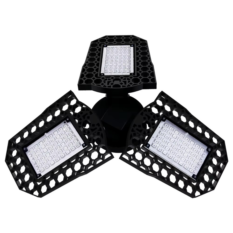 Faltbare 200 W LED-Vollspektrum-Wachstumslampe mit E27-Sockel in Schwarz für Pflanzen, Gemüse und Blumen im Innenbereich - Bild 7