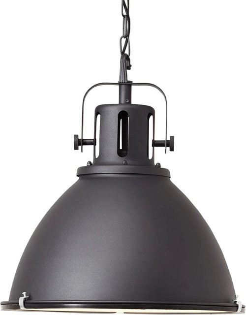 Brilliant Jesper Pendelleuchte Schwarz im industriellen Stil mit E27 Fassung, Durchmesser: 47 cm - Bild 1