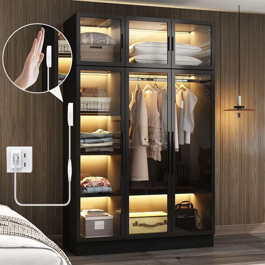 Dimmbare COB-LED-Lichtleisten in Warmweiß mit Touch-Schalter für Küche und Schränke, Weiß - Bild 2