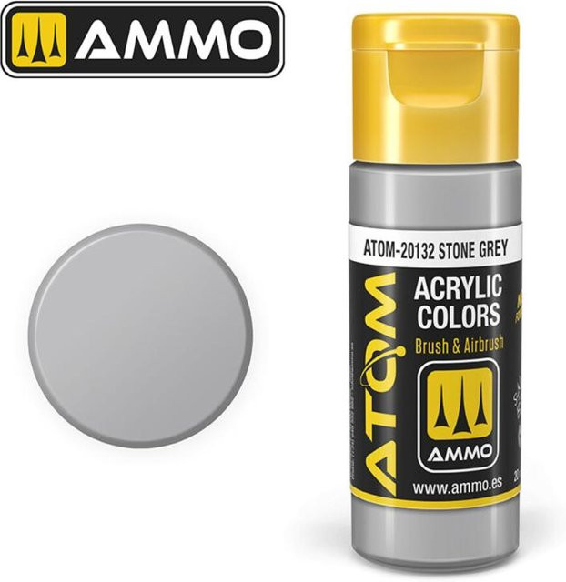 AMMO by MIG Jimenez ATOM COLOR Stone Grey, Grau - Bild 1
