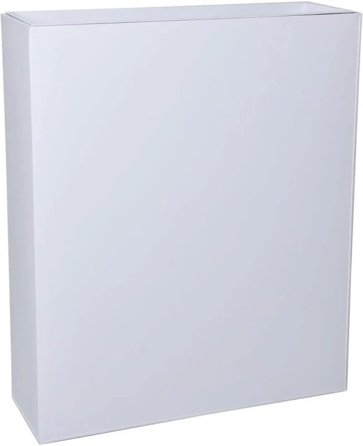 Vivanno Raumteiler Elemento Pflanzkübel aus Stahlblech Weiß B/T/H: 75 x 25 x 90 cm - Bild 1