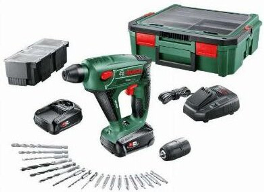 Bosch Home & Garden Akku-Bohrhammer Uneo Maxx 18 V in Grün inklusive Akku - Bild 2