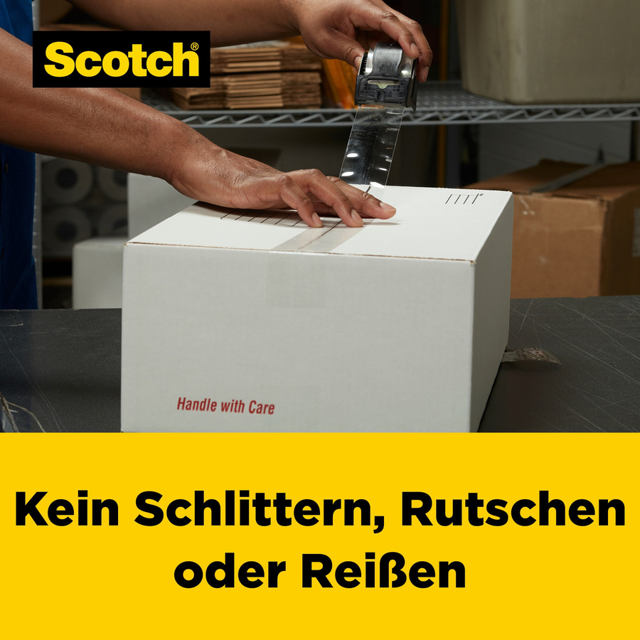 Scotch Box Lock Packband von 3M, transparent, Breite: 48 mm, Länge: 50 m, 3er Pack - Bild 2