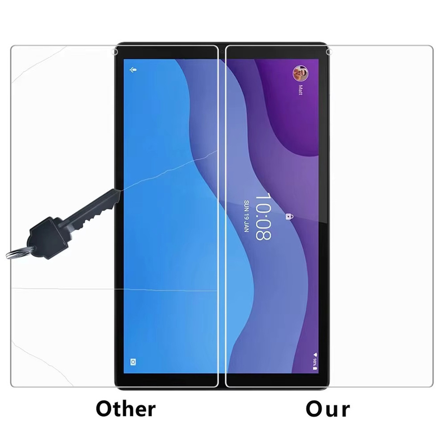 Displayschutzfolie aus Hartglas für Lenovo Tab M10 2. Generation 10,1 Zoll (TB-X306X X306F), transparent - Bild 5