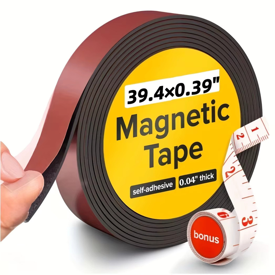 Flexibles Magnetband aus Gummi in Schwarz für Bastelarbeiten und Kühlschränke - Bild 3