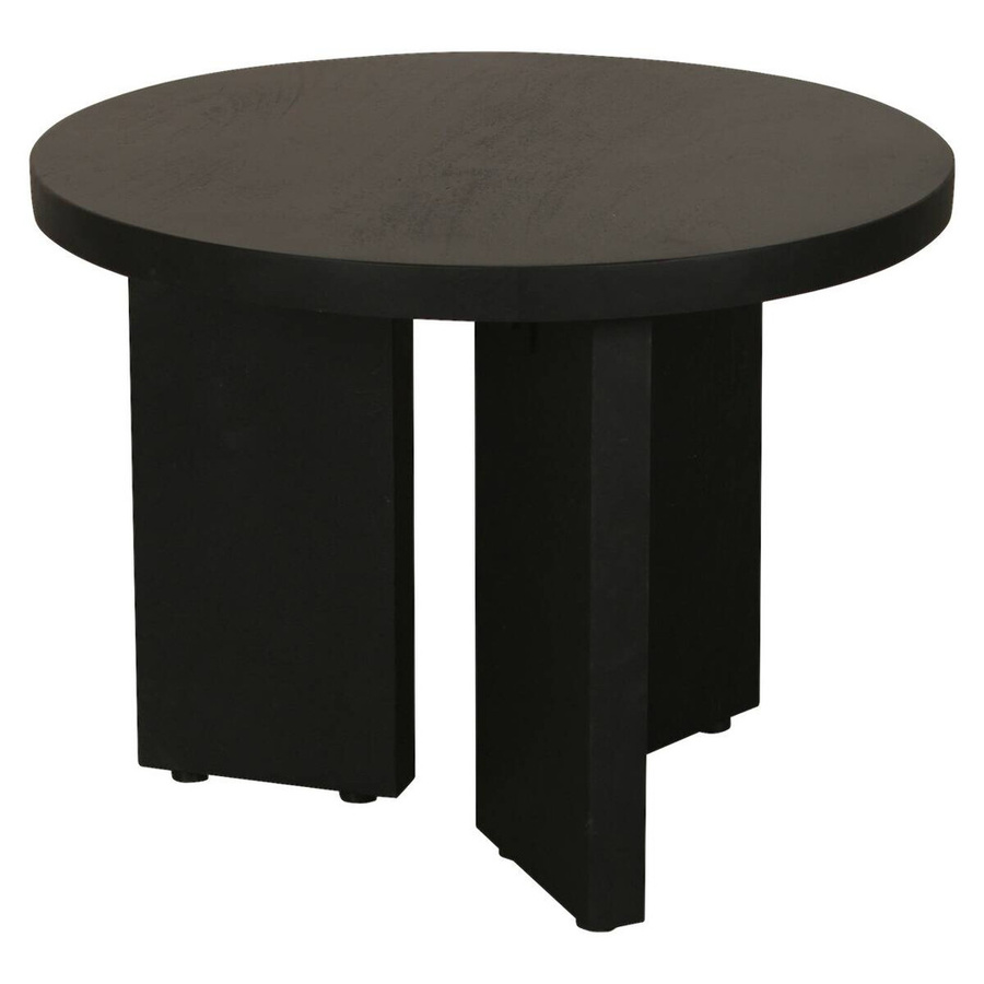 byLIVING Beistelltisch ROUND aus Akazienholz, schwarz lackiert, H: 30 cm, B: 40 cm - Bild 3