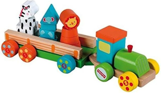 Fisher-Price Holz-Eisenbahn Holzspielzeug bunt / mehrfarbig - Bild 1