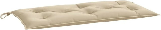 vidaXL Gartenbank-Auflage Beige aus wasserabweisendem Polyester, B/T/H: 110 x 50 x 7 cm - Bild 1