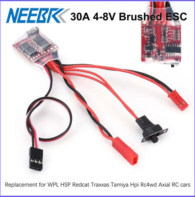 NeebRC Mini Gebürsteter ESC Dual Weg Brems Geschwindigkeit Controller, 2-4-teiliges Set - Bild 1