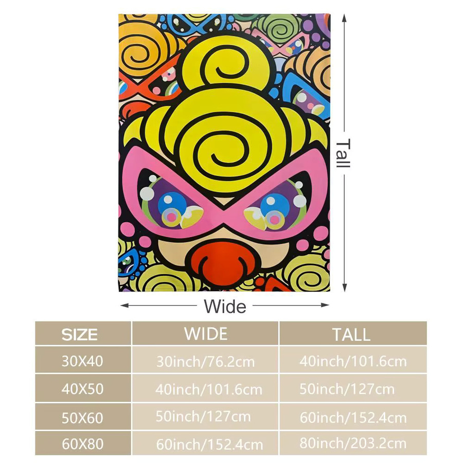H-Hysteric Mini-Überwurf aus weichem Flanell in Weiß und Multicolour mit geometrischem Muster - Bild 4