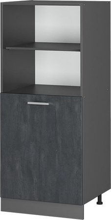 Vicco Vorratsschrank R-Line Küche Schwarz Beton Anthrazit B: 60 cm, H: 143 cm, T: 57,2 cm