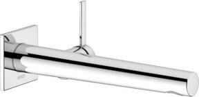 Keuco IXMO Waschtisch-Einhebelmischer in Chrom, Wandmontage, Ausladung: 26,5 cm - Bild 1