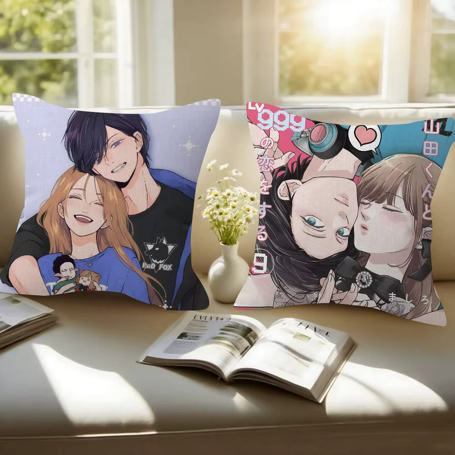 Kissenbezug My Love Story With Yamada-kun At Lv999 in Multicolour, Breite: 30,0 cm, Breite: 30,0 cm - Bild 2