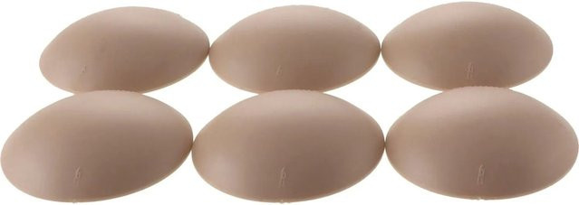 vasalat Set Wand-Türstopper selbstklebend beige, 6 Stück, Durchmesser: 60 mm, Höhe: 15 mm - Bild 1