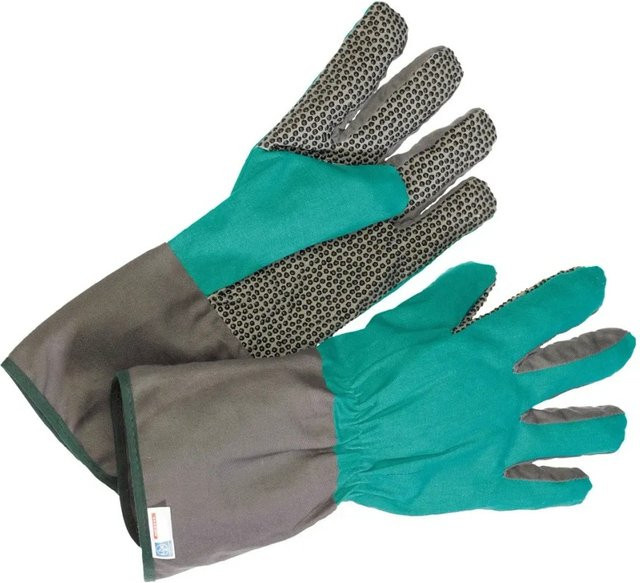 LUX-TOOLS Pflanzhandschuh in Größe L mit Vinyl-Beschichtung für die Gartenarbeit - Bild 1