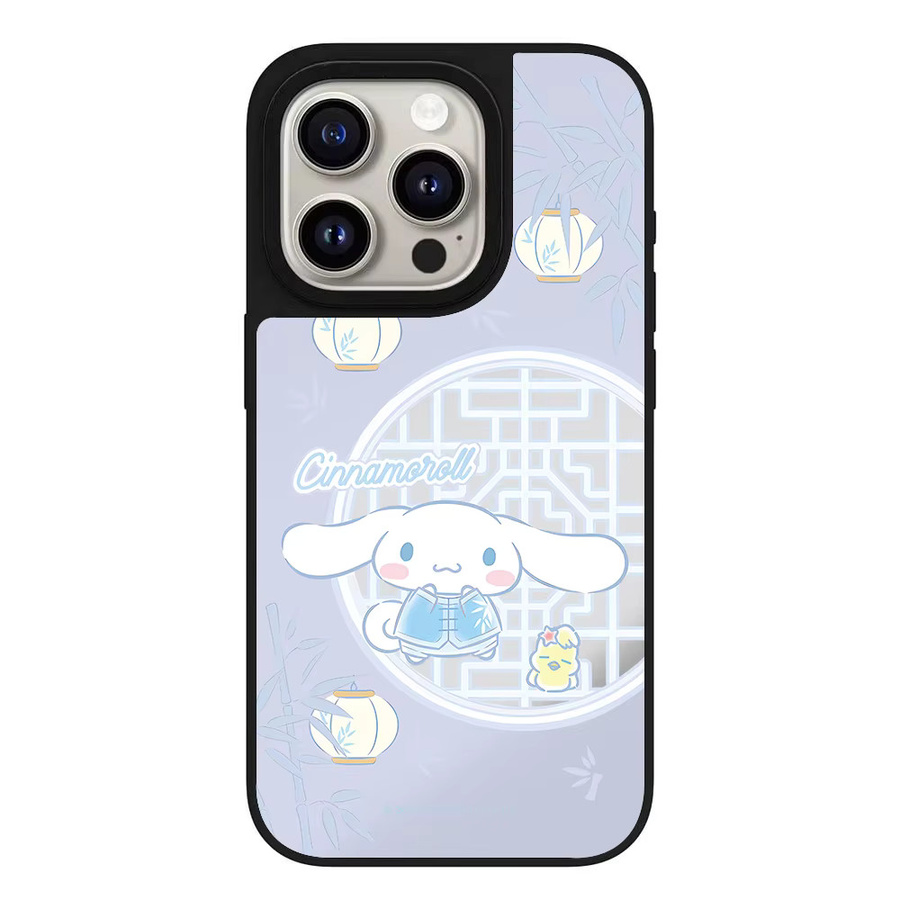 Sanrio Family Spring Garden Spiegelhülle für iPhone 17 Pro Max, 16, 15, 14 Plus, 13 mit Kitty, Kuromi und Melody in Multicolour - Bild 2