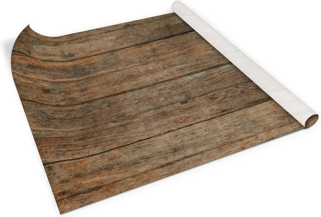 Tulup Möbelfolie Alte Bretter in Braun, Klebefolie für Schränke und Möbel, B: 100 cm, H: 50 cm - Bild 1