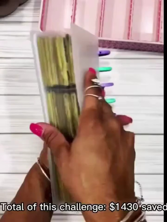 52 Wochen Geld Sparen Herausforderung Budget Binder Set mit Umschlägen in Grün - Bild 2