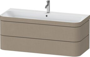 Duravit Möbelwaschtisch-Unterschrank Happy D.2 Plus in Leinen Beige mit 2 Schubladen und 1 Handtuchhalter, Breite: 117,5 cm, Tiefe: 49 cm - Bild 1