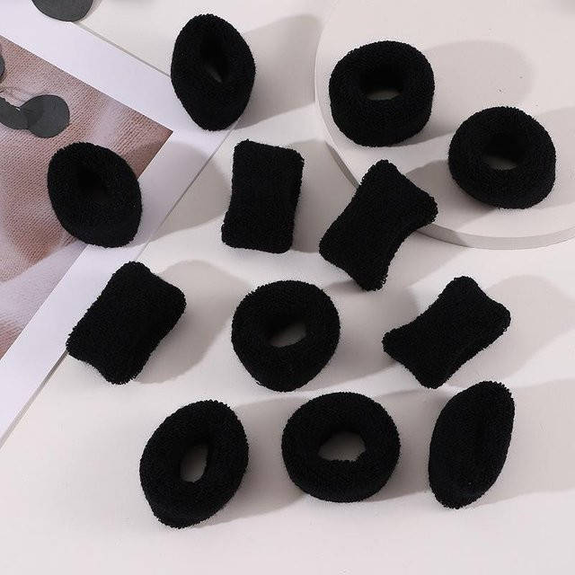 YULIN Haargummis Baumwolle, schwarz, Unisex - Bild 1