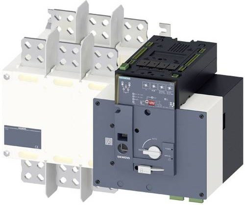 Siemens Netzumschalter Schwarz 1250A 2.5mm² 3 Schließer 4 Wechsler 3KC83520GA220GA3 - Bild 1