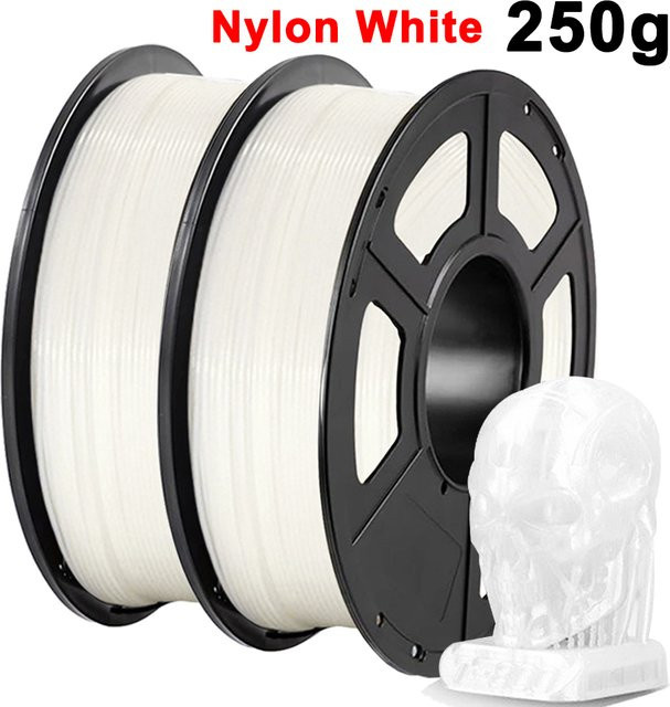 3D Maliang Nylon-Filament für FDM 3D-Drucker, 1,75 mm, Weiß, hochfest und flexibel - Bild 1