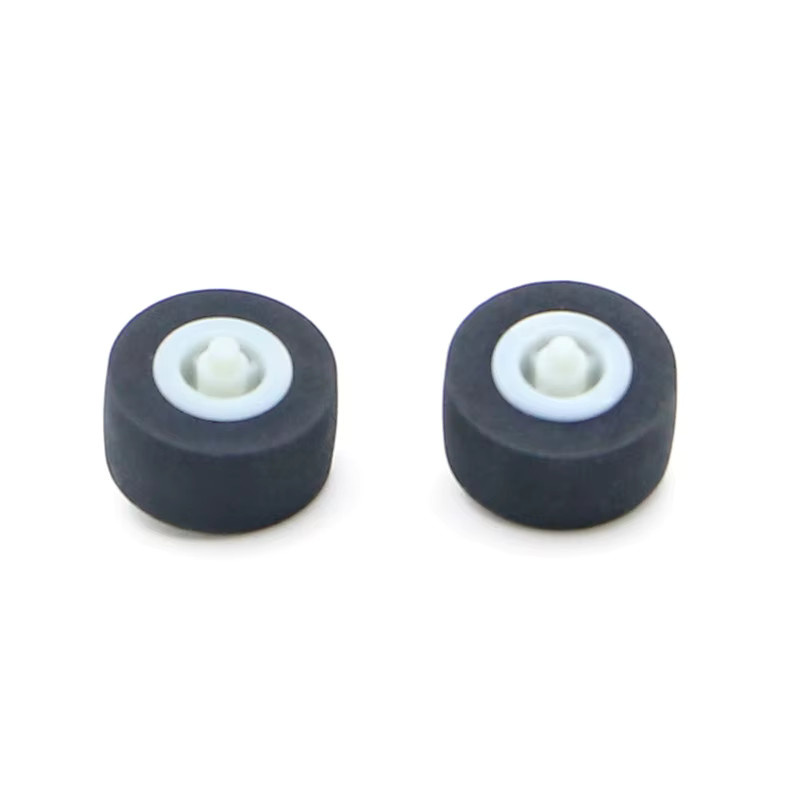 5er-Set Ersatzrollen für Belt Pulley Wheel Tape Recorder, Farbe: Schwarz, B/T/H: 13 x 6 x 2 mm - Bild 2
