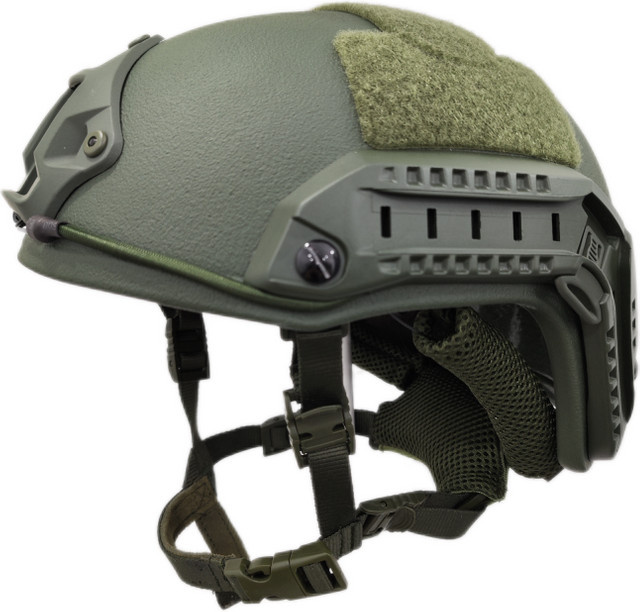 Taktischer MICH FAST 2000B ACH High Cut Helm mit Wendy's Suspension Pad in Schwarz oder Grün - Bild 1