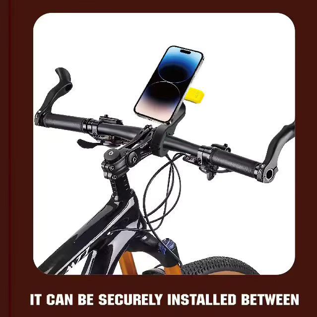 Universelle Motorrad-Lenker-Handyhalterung mit Vibrationsdämpfer und Anti-Rutsch-Griffhalterung für 4-7 Zoll Smartphones in Schwarz oder Rot - Bild 3