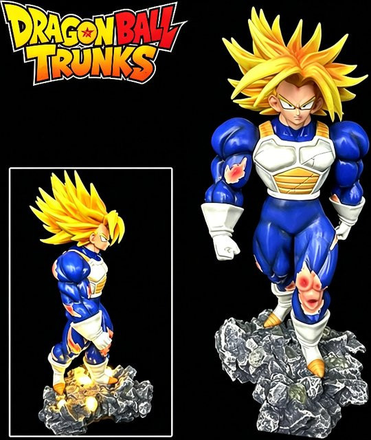 Bandai Dragon Ball SSJ2 Trunks Figur, mit leuchtender Basis, 33cm - Bild 1