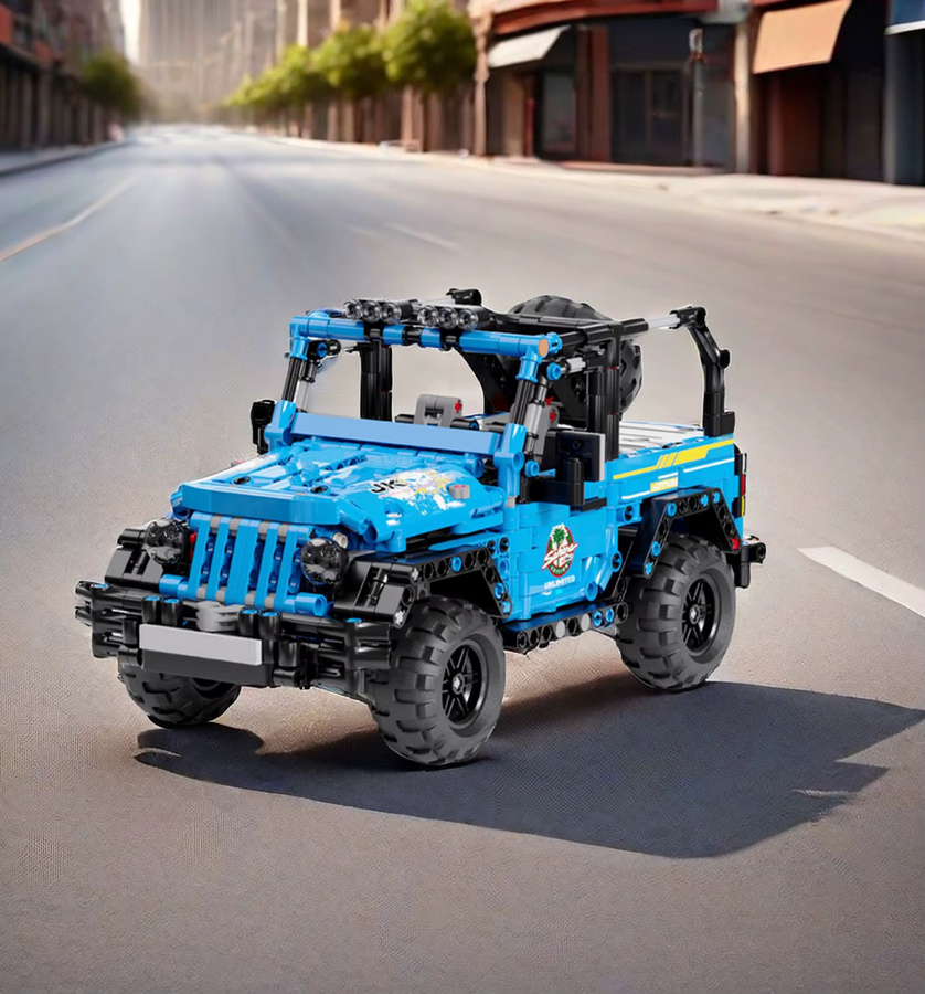 TYCOLE Blau Geländewagen, Bausteine, 876 Teile - Bild 4