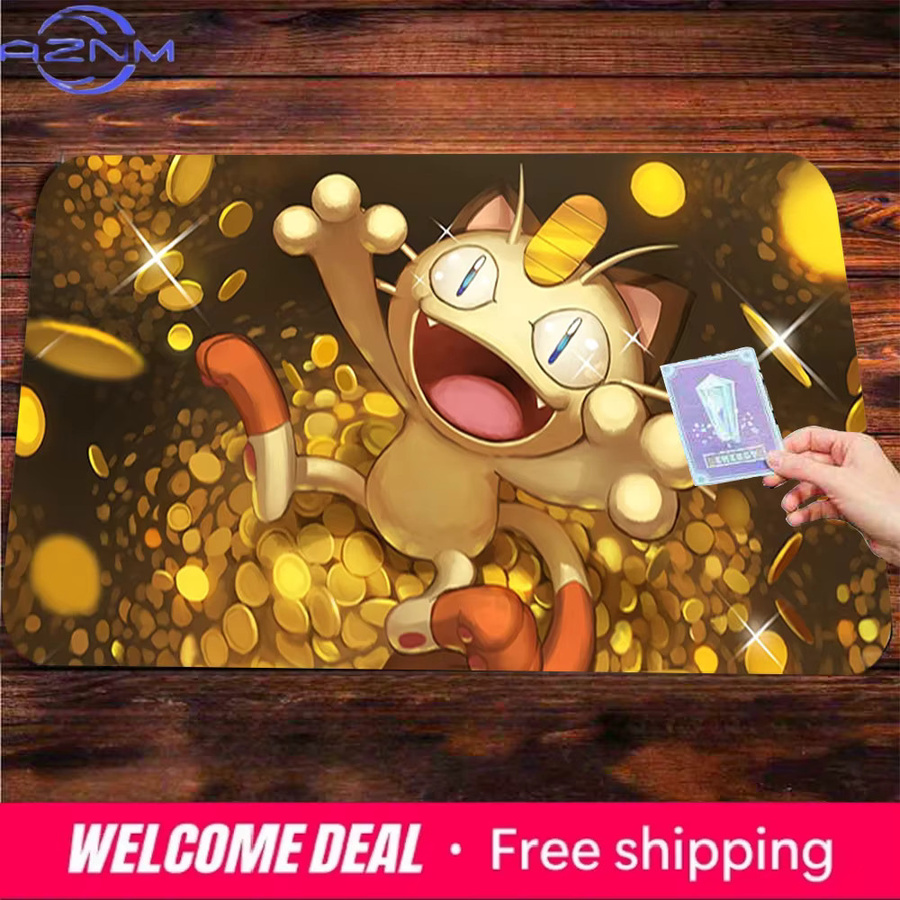Potdemiel Gaming-Mauspad Treasure Gold Coin Meowth in Gold und Multicolour - Bild 2