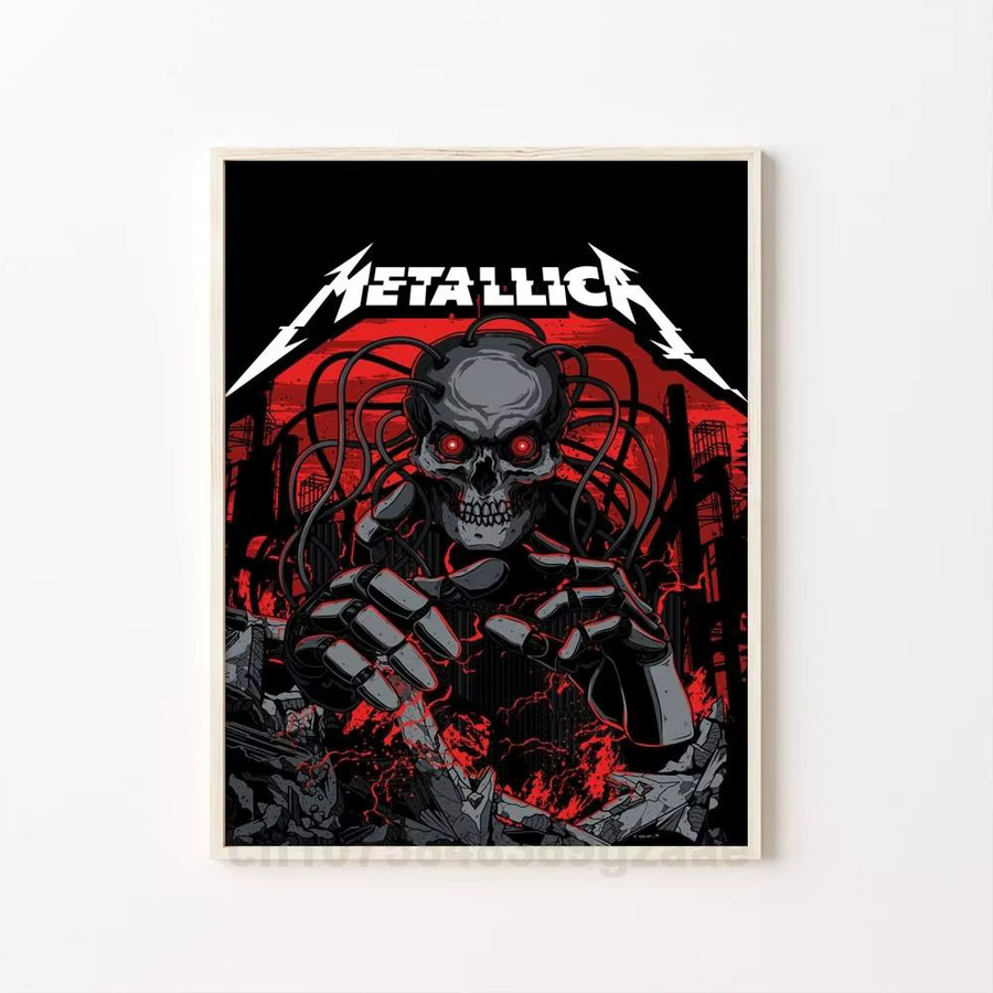 Metallica Poster Kunstdruck im Anime-Stil als Wanddekoration in Multicolour - Bild 7