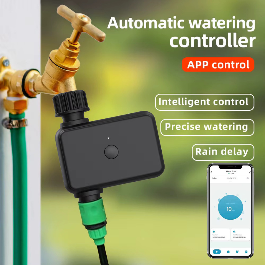 Tuya Smart Bluetooth Garten Bewässerungssystem mit 1/2 Zoll Anschluss, App-gesteuerter Wasser Timer für Sprinkler und Regenverzögerung, kompatibel mit Alexa - Bild 2