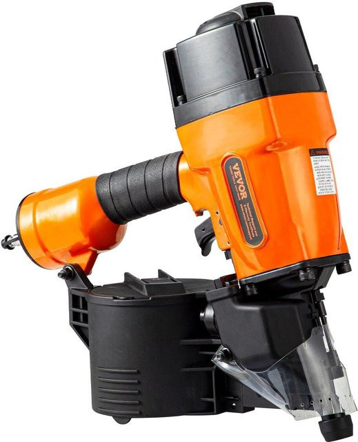 MB Buying Solutions MCN90 Pneumatischer Coil-Nagler für 1-3/4 bis 3-1/2 Zoll Nägel, 15 Grad, Orange - Bild 1