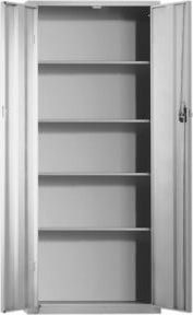 Kappes Ordnungsschrank Mod. 20 mit Türen, grau, wandmontierbar, abschließbar, B/T/H: 160,0 x 69,0 x 28,5 cm - Bild 1