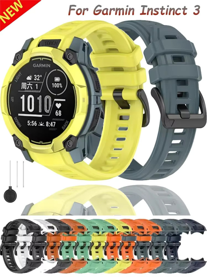 Garmin Uhrenarmband Silikon, Schwarz, Unisex - Bild 5