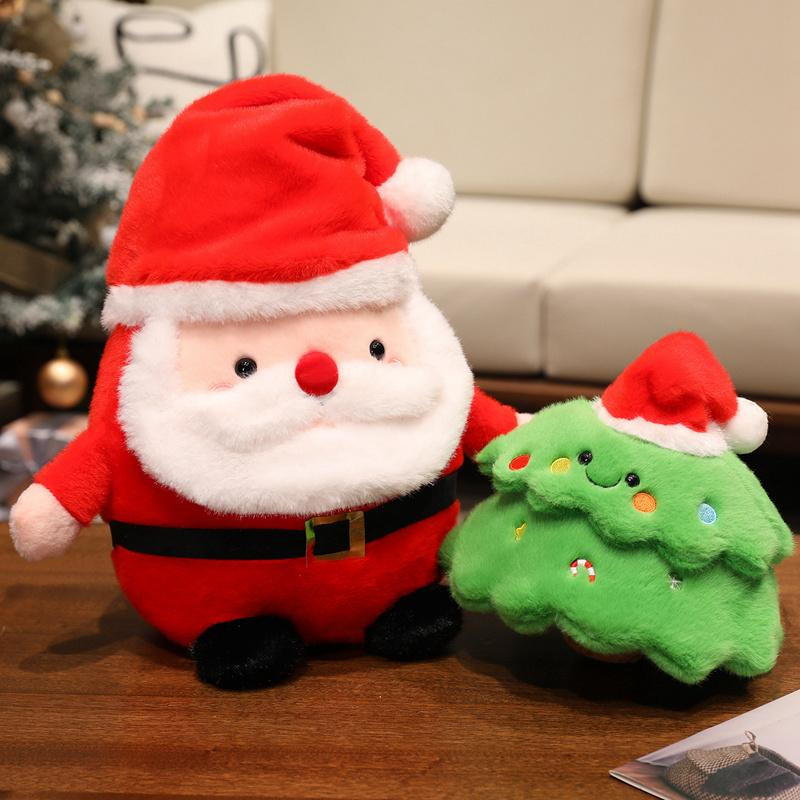 Jessica Chen Weihnachtsmann Plüschpuppe als weiches Kissen in Weihnachtsdesign - Bild 2