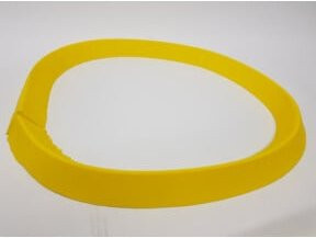 Absperrbarriere emtez in Gelb, B/H/L: 7 x 5 x 300 cm - Bild 1