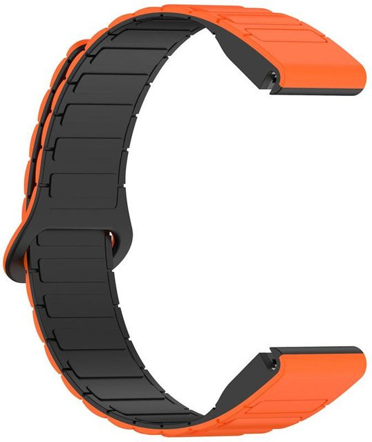 Agood Uhrenarmband Silikon, Magnetarmband, schwarz/orange, Unisex - Bild 1