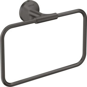 Hansgrohe Axor Uni. Circular Handtuchring Schwarz Gebürstet Wandmontage B: 25,0 cm, H: 21,6 cm - Bild 1