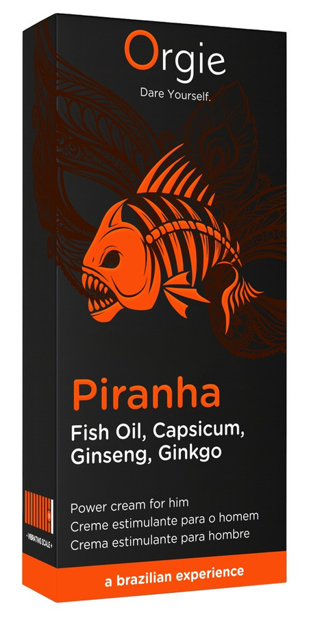 Orgie Piranha Creme für Herren, 15 ml, mit Ginseng, Ginkgo-Biloba, Capsicum - Bild 5
