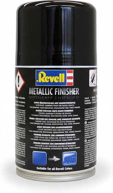 Revell Spray Color Metallic Finisher, Grau, Schwarz - Bild 1