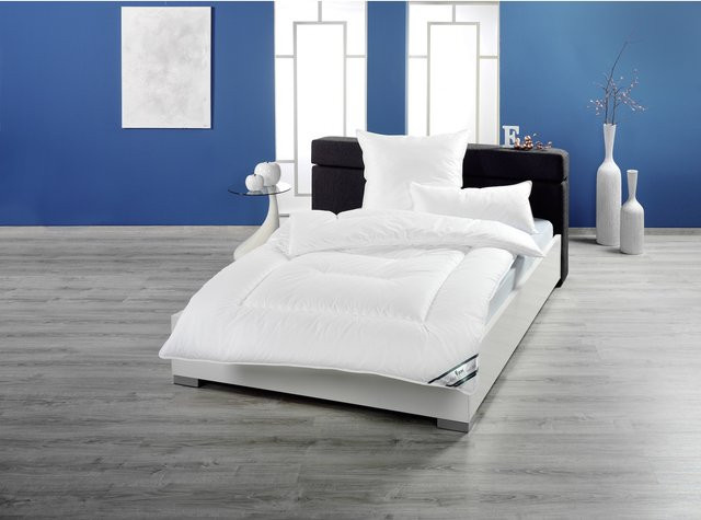 f.a.n. Frankenstolz Bettdecke Texas, Weiß, B/H: 135 x 200 cm, Ganzjahresbettdecke aus Baumwolle mit Hollow-Faser, allergikerfreundlich und klimaregulierend - Bild 2