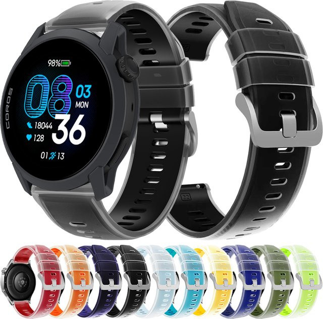 COROS Uhrenarmband Silikon, Bicolor, 22 mm, Unisex - Bild 1