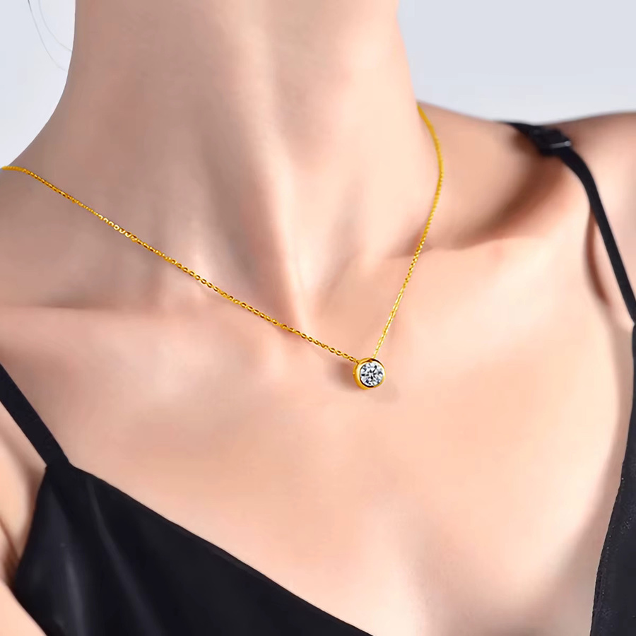 Halskette 750 Gold, Diamant, Damen - Bild 2